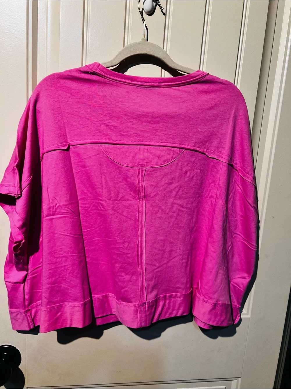 Zenana Light Pink Crop Boxy T-Shirt - Women Tops - Picture 6 of 6